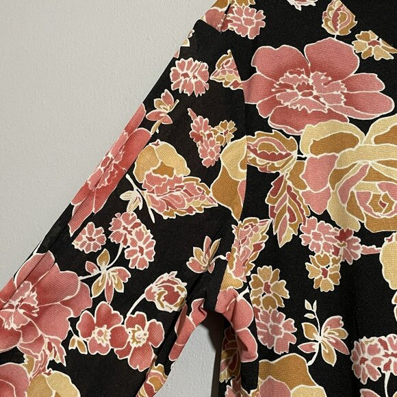 Annex Casual Corner Blouse Top Women 2X Flower Roses Romantic Spring Summer Boho - Picture 3 of 12